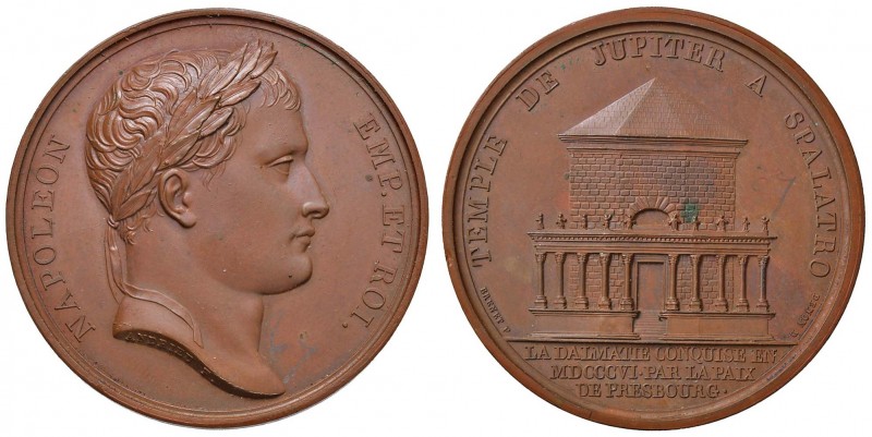 NAPOLEONICHE Napoleone Imperatore (1804-1814) Medaglia 1806 TEMPLE DE JUPITER A ...