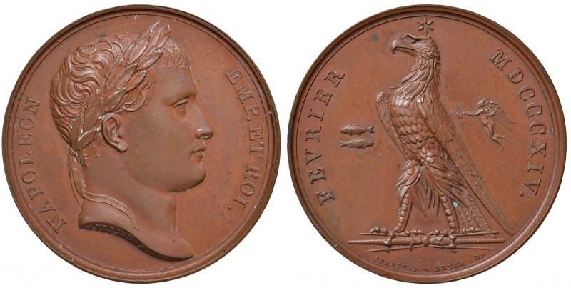 NAPOLEONICHE Napoleone Imperatore (1804-1814) Medaglia 1814 FEVRIER MDCCCXIV - O...