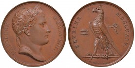 NAPOLEONICHE Napoleone Imperatore (1804-1814) Medaglia 1814 FEVRIER MDCCCXIV - Opus: Brenet, Andrieu e Brenet - AE (g 38,12 - Ø 40 mm) Macchie di ossi...