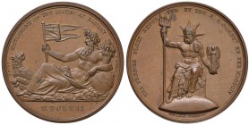 GRAN BRETAGNA Medaglia 1804 Stabilimento britannico a Bombay nel 1662 e vittoria sulla flotta francese - Opus: Droz, Muller e Mills - AE (g 40,03 - Ø ...