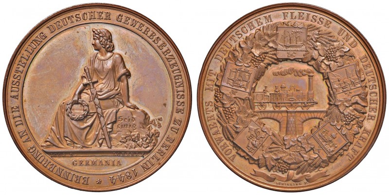 GERMANIA - Medaglia 1844 Esposizione di Berlino - Opus: Lorenz - AE (g 54,66 - Ø...