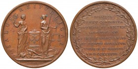 SVIZZERA - Medaglia 1738 Trattato di pace tra i cantoni della federazione - Opus: I.D. - AE (g 65,82 - Ø 52 mm) 
SPL+