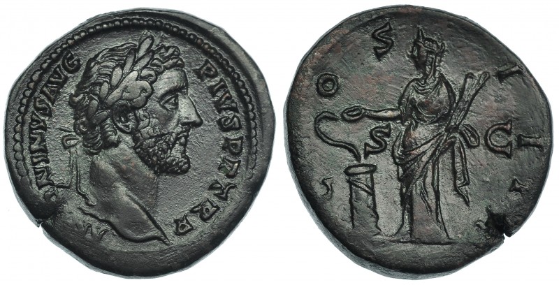 ANTONINO PÍO. Sestercio. Roma (148-149). A/ Cabeza laureada a der.; ANTONINVS AV...