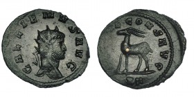 GALIENO. Antoniniano. Roma (267-268). R/ Cabra a izq.; (DIANAE) CONS AVG, exergo XII. RIC-181. MBC+.
