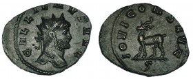 GALIENO. Antoniniano. Roma (267-268). R/ Cabra a izq.; IOVI CONS AVG, exergo S. RIC-207. EBC-.