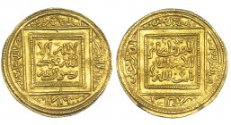 ALMOHADES. Abd al-Mumin. Dinar. Sin ceca, sin fecha (524-558/1130-1163). V-2047. Hazard-466. EBC.
