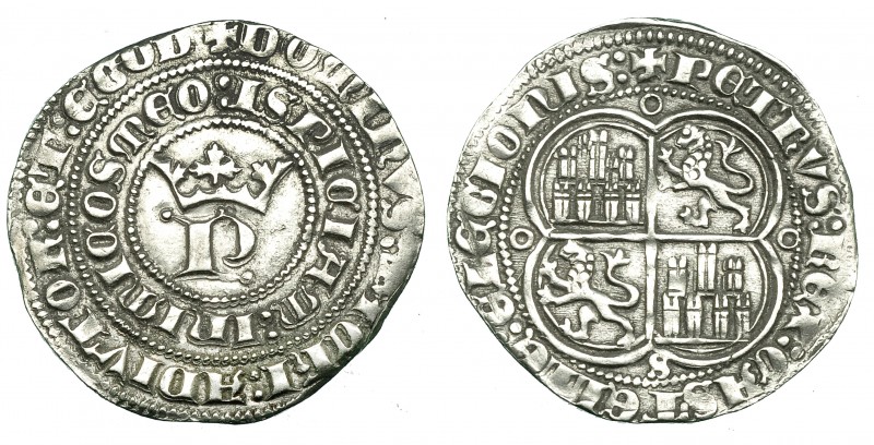 PEDRO I. Real. Sevilla. Círculos en los vértices de lobulado. III-380. BMM-528. ...