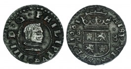 8 maravedís. 1661. Sevilla. AC-405. MBC+.