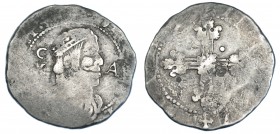 10 reales. Cagliari. Fecha no visible. Olivares-2º tipo. Acuñación floja. BC+.