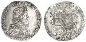 Filipo. 1657. Milán. Olivares-244. Pequeñas marcas de acuñación. MBC+. Escasa.