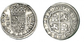 Real. 1717. Segovia. J. VI-527. MBC/MBC-. Muy escasa.