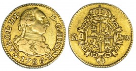 1/2 escudo. 1786. Madrid. DV. VI-1065. MBC.