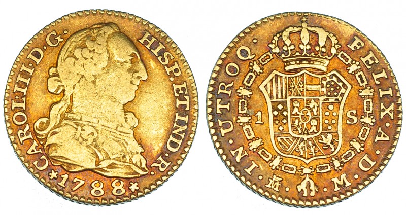 Escudo. 1788. Madrid. M. VI-1131. MBC-/MBC.