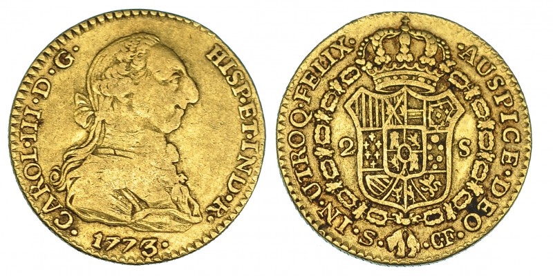 2 escudos. 773. Sevilla. CF. VI-1416. MBC-.