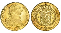 4 escudos. 1786. Madrid. DV. VI-1470. Golpecitos en gráfila. MBC/EBC.