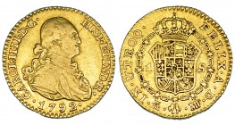 Escudo. 1792. Madrid. MF. VI-907. Fina raya en anv. MBC-.