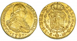Escudo. 1797. Madrid. MF. VI-911. Raya en anv. MBC+/EBC-.