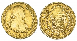 Escudo. 1801. Madrid. FA. VI-915. BC+.