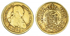 Escudo. 1800. Popayán. JF. VI-967. BC+/MBC-.