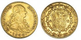 2 escudos. 1800. Madrid. MF. VI-1049. MBC/MBC-.