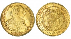 8 escudos. 1803. Santiago. FJ. VI-1429. MBC-/MBC.