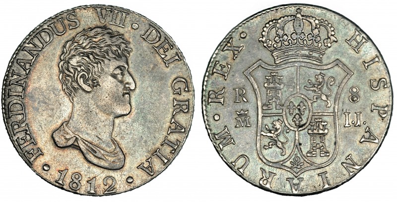 8 reales. 1812. Madrid. IJ. VI-1060. MBC+.