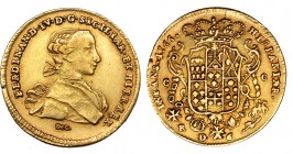 ESTADOS ITALIANOS. NÁPOLES. Fernando IV. 6 DUCADOS. Nápoles. 1766. FBR-846a. MBC. Ex HSA 1575.