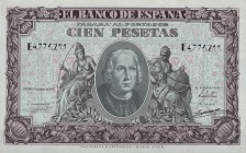 Banco de España. 100 pesetas. 1-1940. Serie E. ED-D39a. SC.