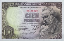 Banco de España. 100 pesetas. 2-1946. Sin serie. ED-D52. SC.
