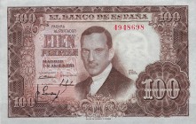 Banco de España. 100 pesetas. 4-1953. Sin serie. ED-D65. SC.