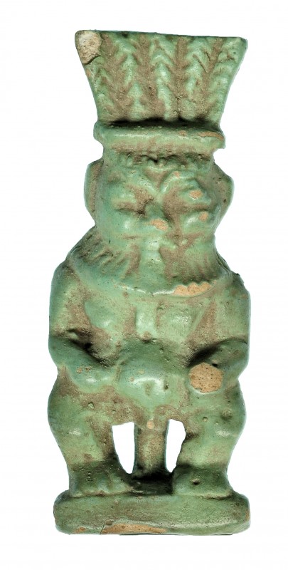 EGIPTO. Tercer Período Intermedio. 1070-650 a.C. Fayenza vitrificada. Figura con...