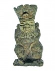 EGIPTO. Período tardío bajo dominación del Imperio Aqueménida (?). s. IV a.C. Fayenza. Amuleto con representación de dios Bes. Altura 3,1 cm. Incluye ...