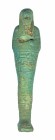 EGIPTO. Dinastía XXVI. 664-525 a.C. Fayenza. Ushebti epigrafiado. Altura 23,2 cm. Ex. Tajan-Paris años 90