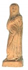ROMA. Imperio Romano. I-II d.C. Terracota. Figura exenta masculina velada. Altura 12,5 cm