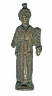 ROMA. Imperio Romano. I a.C. - I d.C. Plata. Figura con representación de Isis-Fortuna. Altura: 3,1 cm.