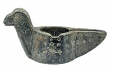 ÁRABE-BIZANTINO. VI-X d.C. Bronce. Mortero en forma de ave. Longitud 20,0 cm.