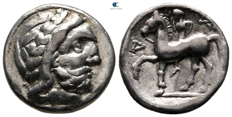 Eastern Europe. Imitation of Philip II of Macedon 200-100 BC. Tetradrachm AR

...