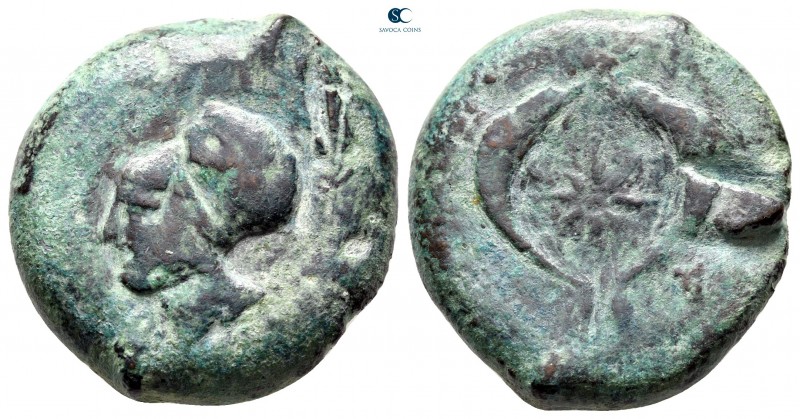 Sicily. Syracuse. Dionysios I. 405-367 BC. 
Drachm Æ

30 mm, 29,29 g

[ΣYPA...