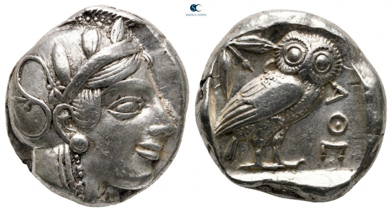 Attica. Athens 470-465 BC. Transitional issue
Tetradrachm AR

21 mm, 17,19 g...