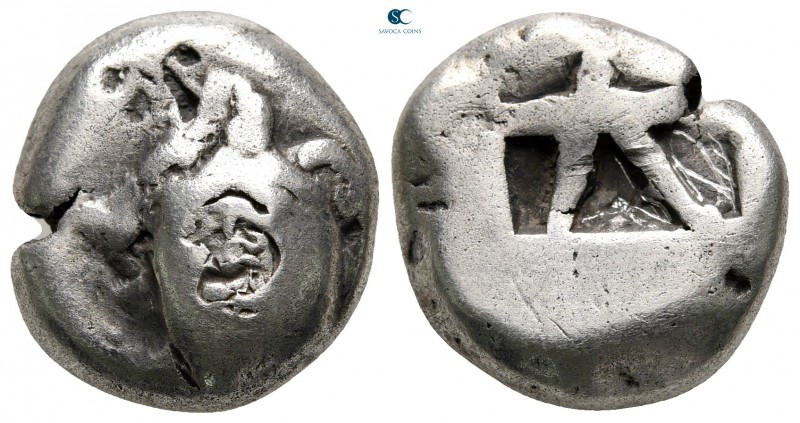 Islands off Attica. Aegina 525-475 BC. 
Stater AR

18 mm, 12,01 g

Sea-turt...