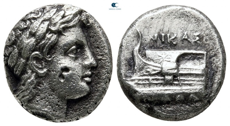 Bithynia. Kios 345-315 BC. Nikas (NIKAΣ), magistrate
Siglos-Drachm AR

16 mm,...