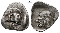 Mysia. Kyzikos circa 480-400 BC. Obol AR