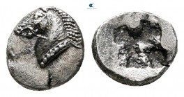 Aeolis. Kyme  520-470 BC. Hemiobol AR