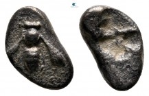 Ionia. Ephesos  550-500 BC. Obol AR