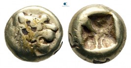 Kings of Lydia. Sardeis. Time of Alyattes to Kroisos circa 620-539 BC. 1/12 Stater EL or Hemihekte