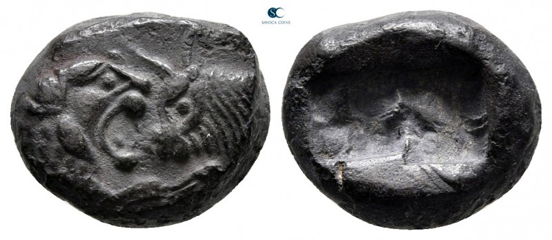 Kings of Lydia. Sardeis. Kroisos 560-546 BC. 
Siglos AR

15 mm, 5,01 g

Con...