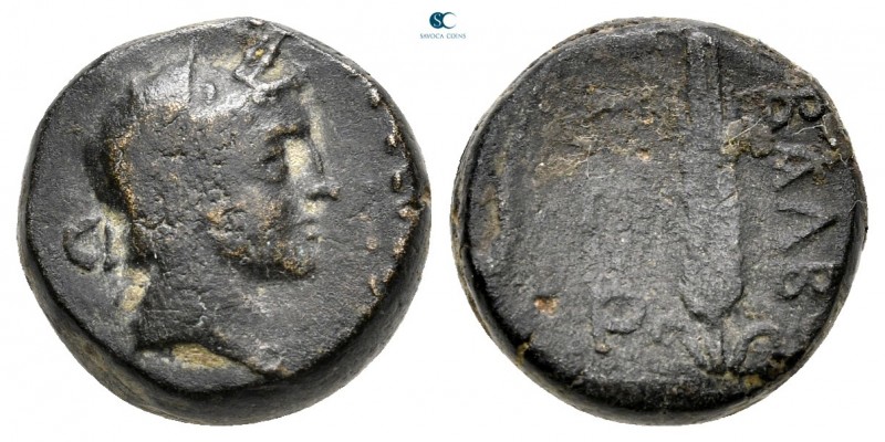 Lycia. Balbura circa 200-0 BC. 
Bronze Æ

14 mm, 5,89 g

Veiled head of Dem...