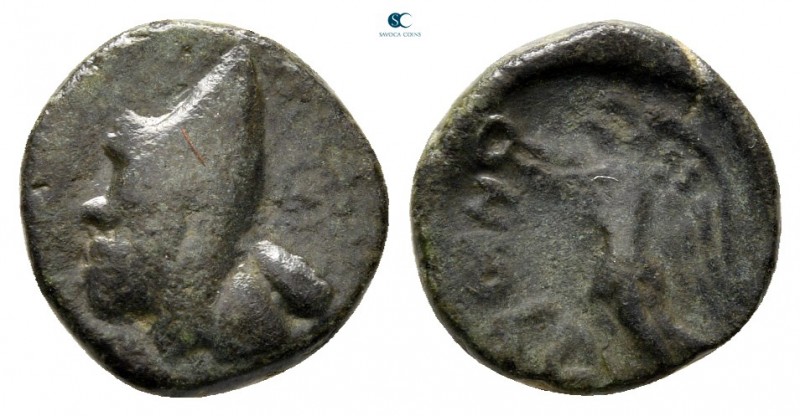 Kings of Sophene. Arkathiocerta. Mithradates I 150-100 BC. 
Bronze Æ

11 mm, ...