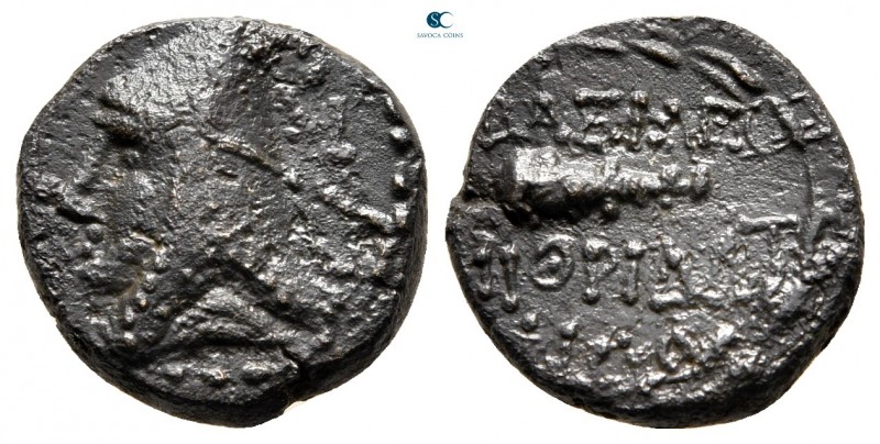 Kings of Sophene. Arkathiocerta. Mithradates II Philopator 89-85 BC. 
Dichalkon...