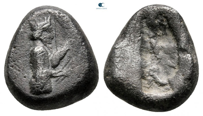 Achaemenid Empire. Sardeis. Time of Darios I 520-505 BC. 
Siglos AR

16 mm, 5...